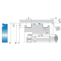 Pseal PSA 50x35x8.5 C0